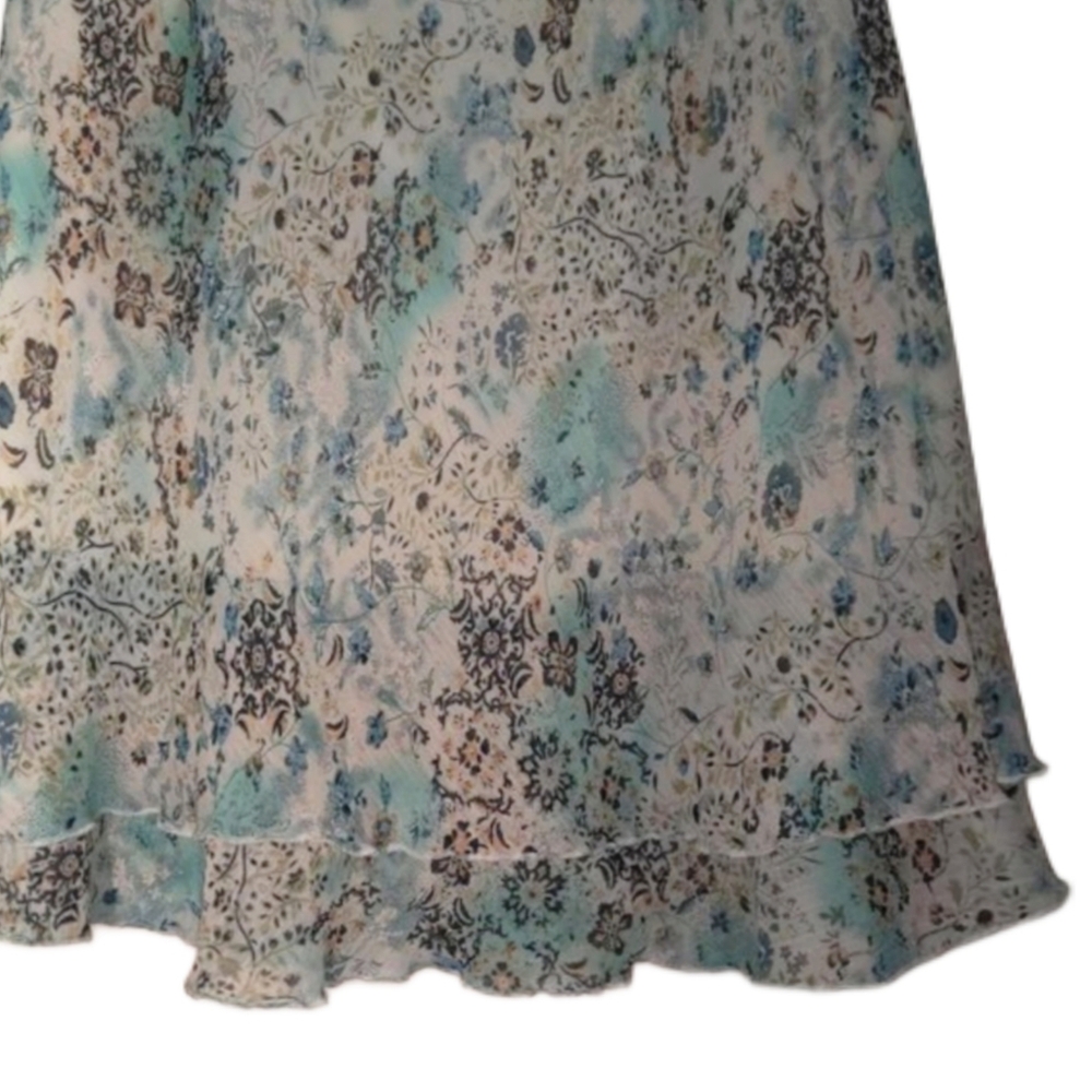 Skirtology Blue Floral Ditsy Midi Skirt ! - Picture 3 of 4